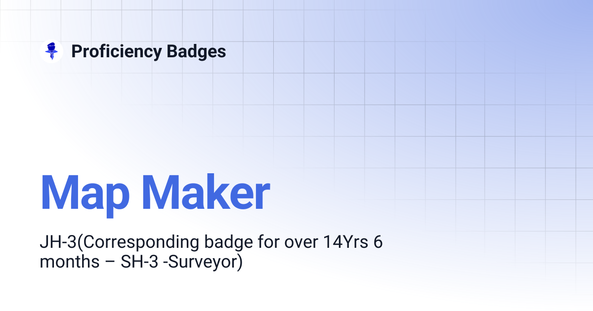 Map Maker | Proficiency Badges